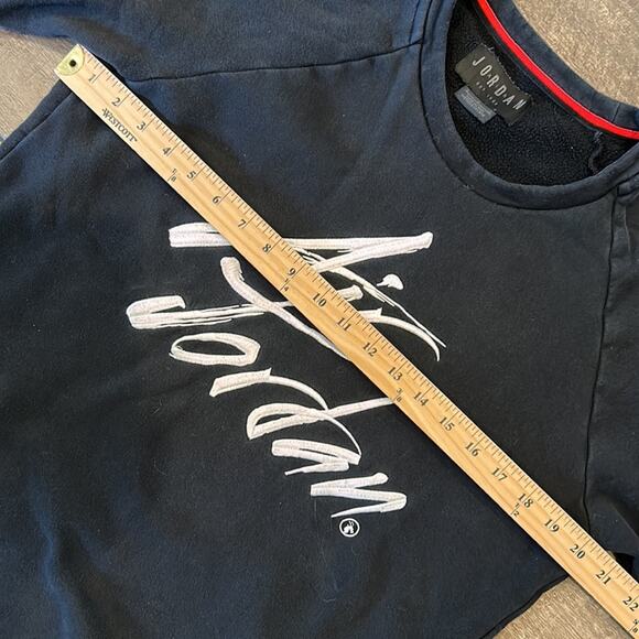 AIR JORDAN Black Logo Sweatshirt Large - Picture 5 of 8